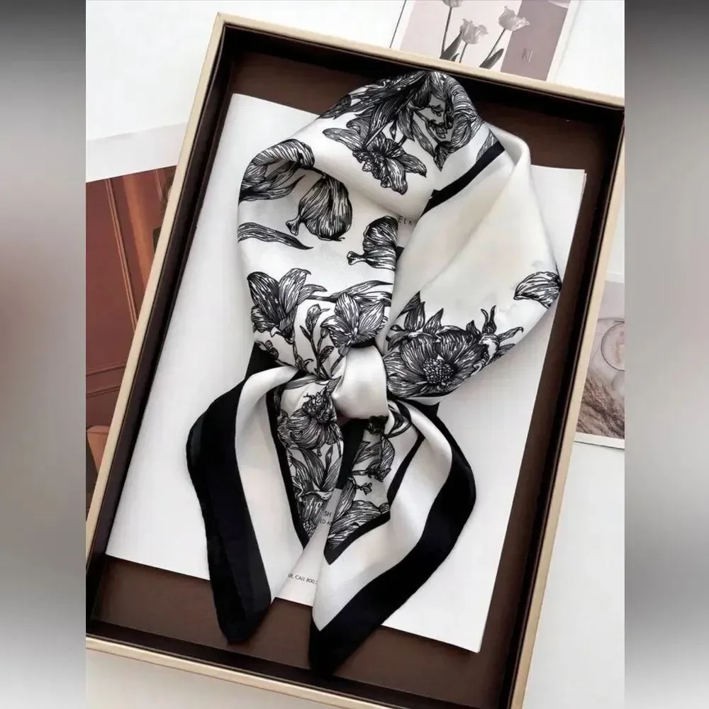 Elegant Floral Scarf P101